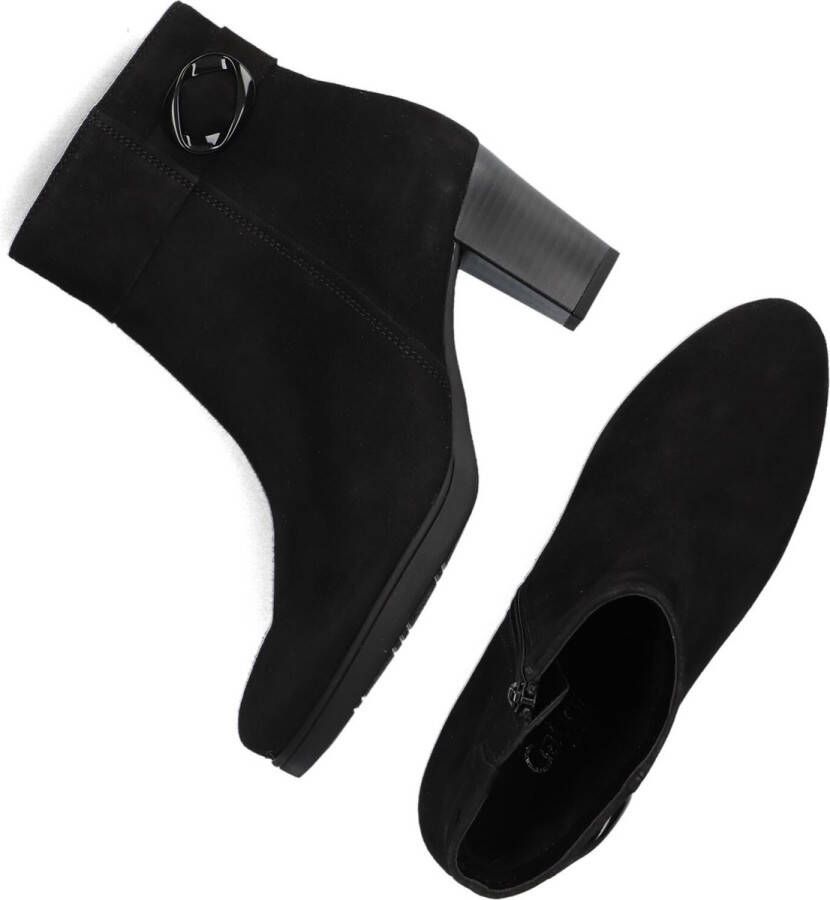 Gabor 083 Enkellaarsjes Enkelboots met rits Dames Zwart