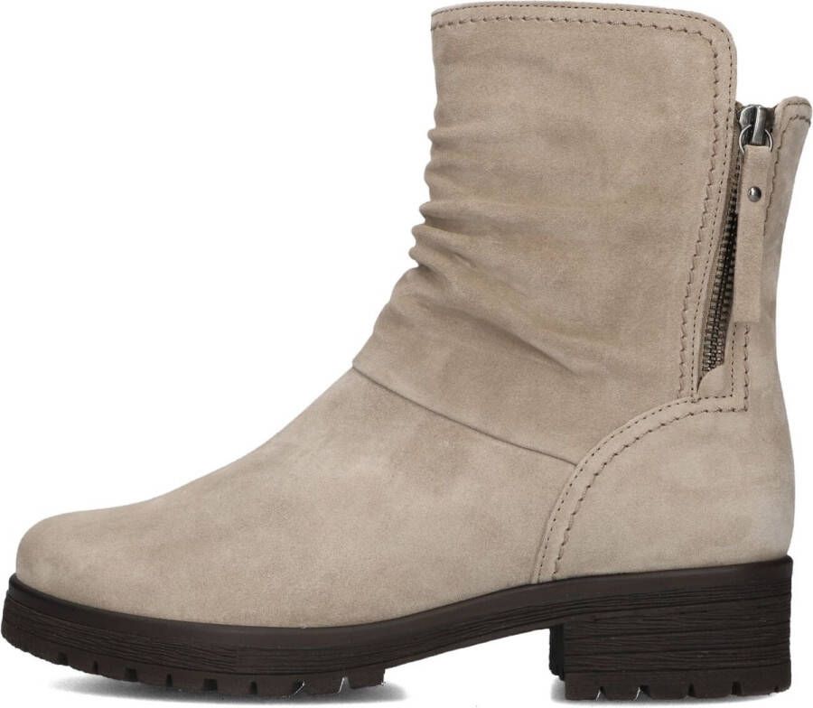 Gabor 092 Enkellaarsjes Enkelboots met rits Dames Beige
