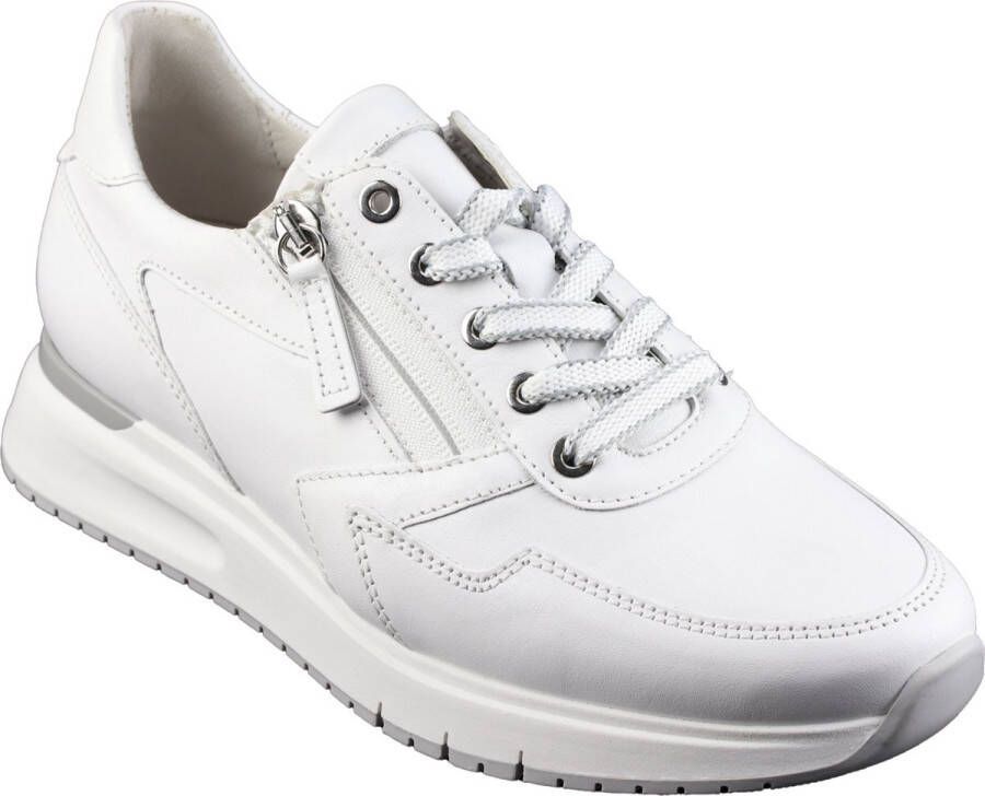 Gabor Comfort Wit-Zilveren Sneaker H-leest