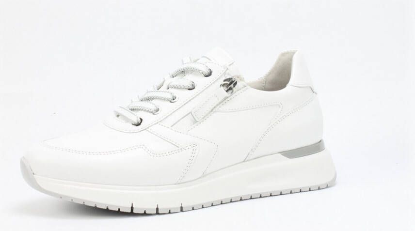 Gabor Comfort Wit-Zilveren Sneaker H-leest