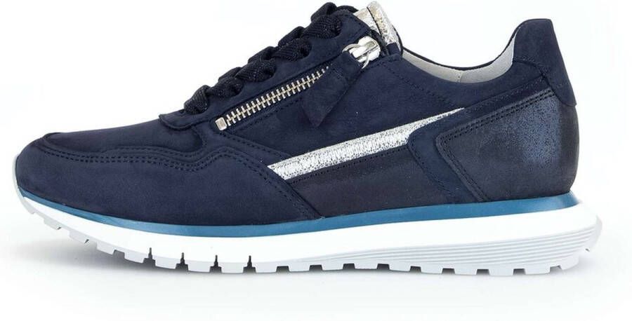 Gabor Sneakers met sleehak Turijn in comfortbreedte h = zeer breed vrijetijdsschoen halfschoen veterschoen