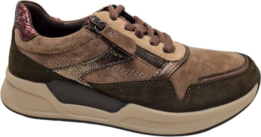 Gabor rollingsoft sensitive 56.957.30 dames rollende wandelsneaker multikleur