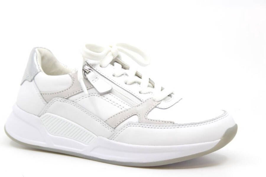GABOR Lage Sneakers Dames 958 Maat: 38 Materiaal: Leer Kleur: Wit