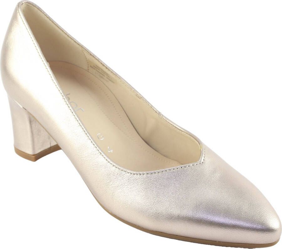 Gabor Elegant Satin Pumps Yellow Dames
