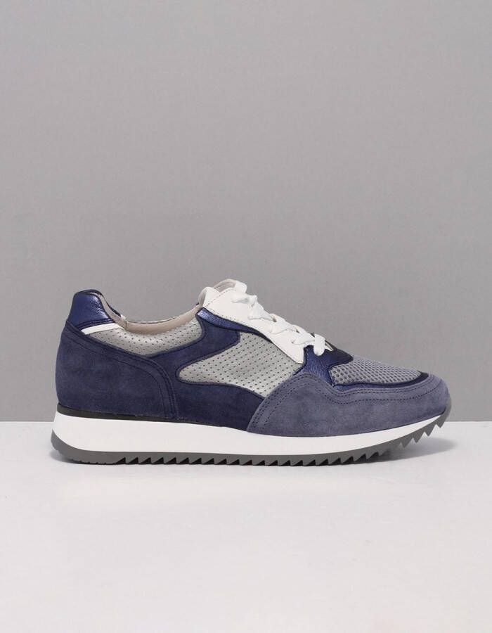 Gabor 66.036 sneakers dames blauw 26 jeans grey weiss suede 38 5(5+ )