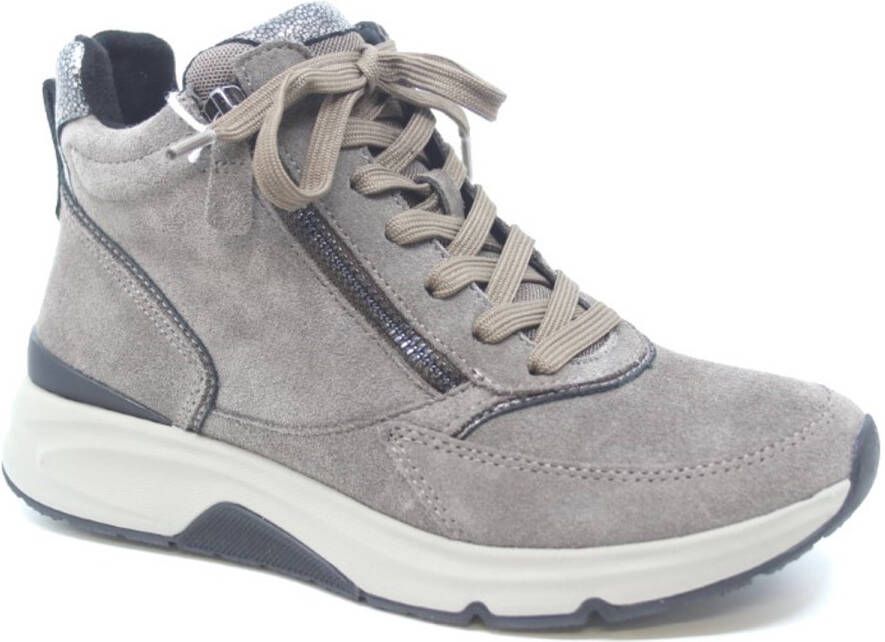 Gabor Rollingsoft Sneakers met sleehak vrijetijdsschoen veterschoen veterschoenen met uitneembare binnenzool