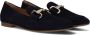 Gabor Elegante blauwe suède loafers met gouden detail Blue Dames - Thumbnail 1