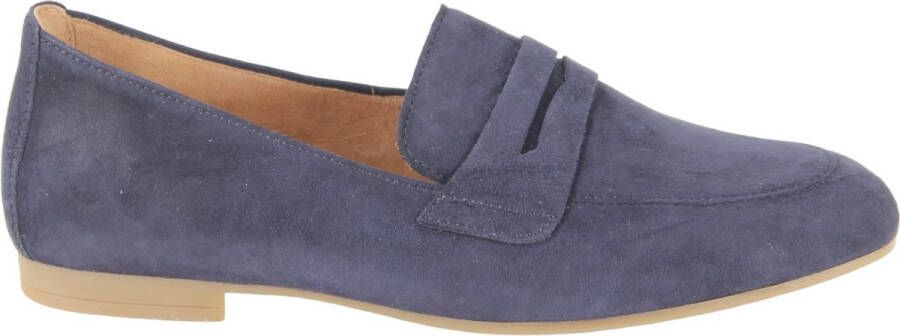 Gabor Zwarte Loafers met Klassieke Cut Out Blue Dames