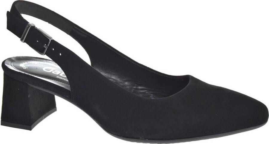 Gabor Slingback G Pumps zwart Suede Dames