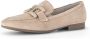 Gabor Comfortabele Suède Loafer voor Dames Beige Dames - Thumbnail 1