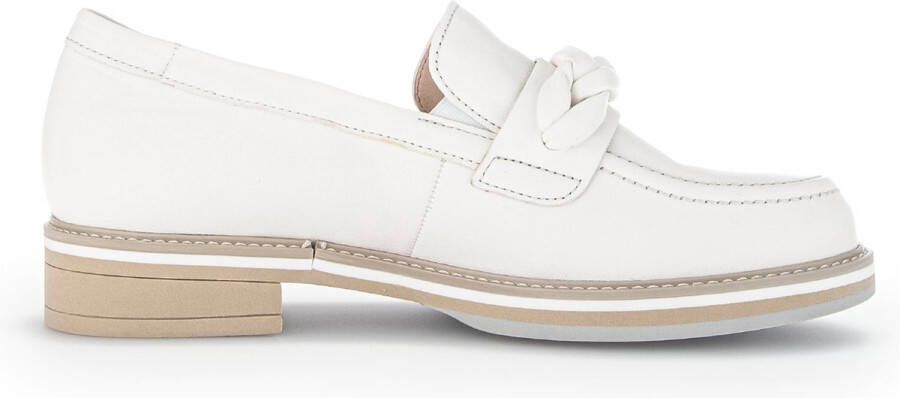 Gabor Comfortabele leren loafer voor dames White Dames - Foto 1