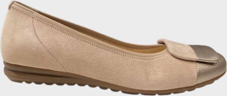 Gabor Multicolor suède ballerina flats Beige Dames