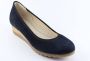 Gabor Marineblauwe Suède Sleehak Ballerina's Blue Dames - Thumbnail 1