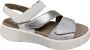 Gabor 22.862.51 Mini Raff Cer. Silber weis-sandalen -sandalen los voetbed - Thumbnail 5