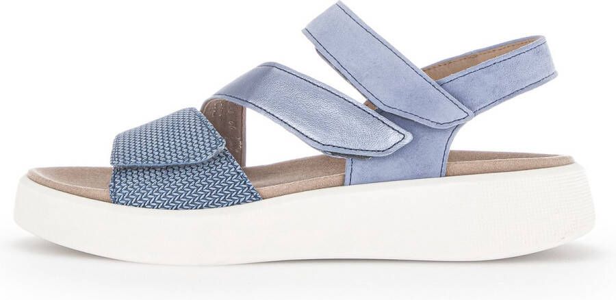 Gabor Sandaal 22.786.66 Arktis Azur Blauw Suède Verwisselbaar Voetbed - Foto 3
