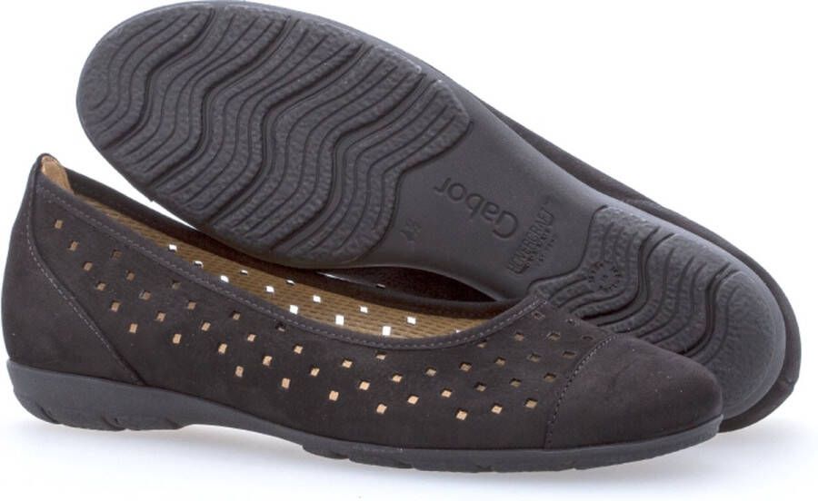 Gabor Comfortabele ballerina`s Black Dames