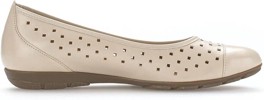 Gabor Comfortabele ballerina`s Beige Dames