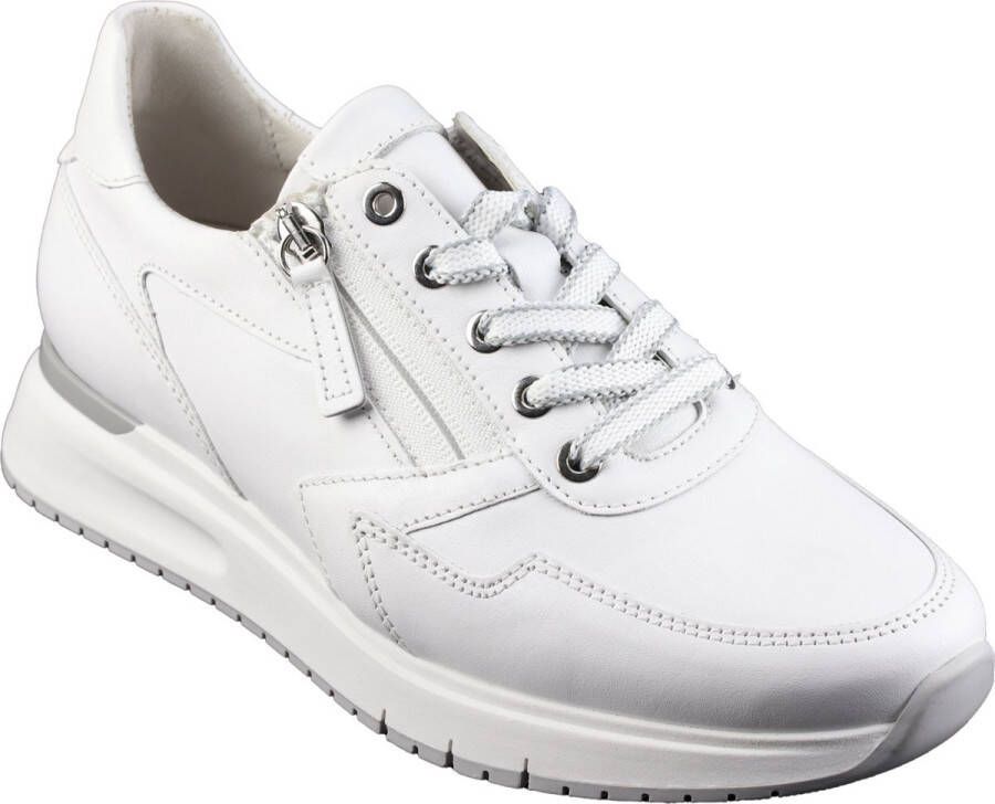 Gabor Comfort Wit-Zilveren Sneaker H-leest