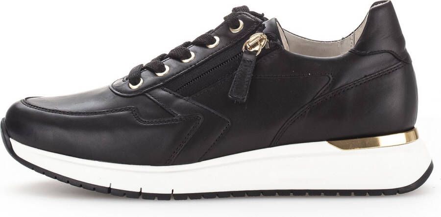 GABOR Lage Sneakers Dames 448.1 Maat: 42 Materiaal: Leer Kleur: Zwart - Foto 2