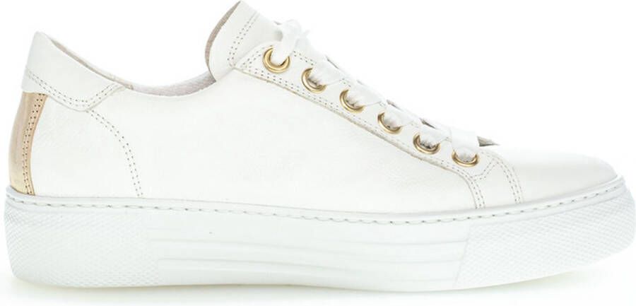Gabor Witte Gouden Sneakers van geperst leer Multicolor Dames - Foto 6