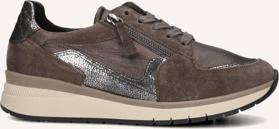 GABOR Lage Sneakers Dames 307 Maat: 40 Materiaal: Leer Kleur: Bruin