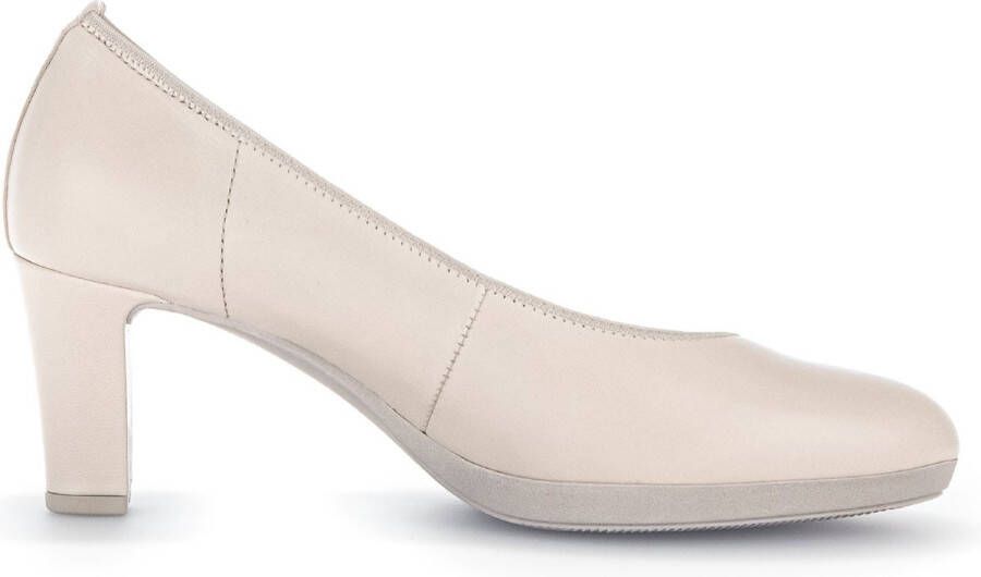 Gabor Stijlvolle leren pump voor dames Beige Dames