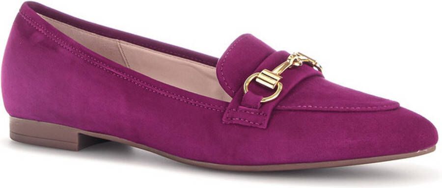 Gabor Instappers roze Suede Dames