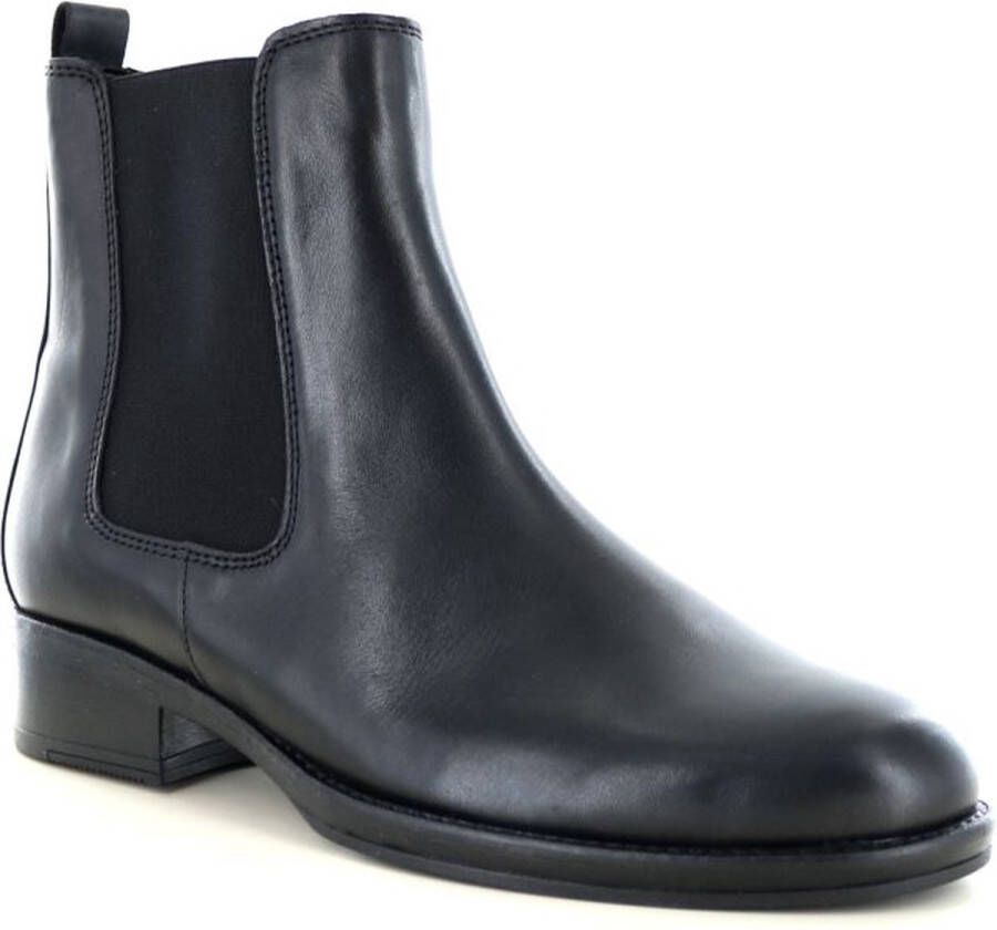 Gabor Moderne Chelsea Boots van glad leer Black Dames