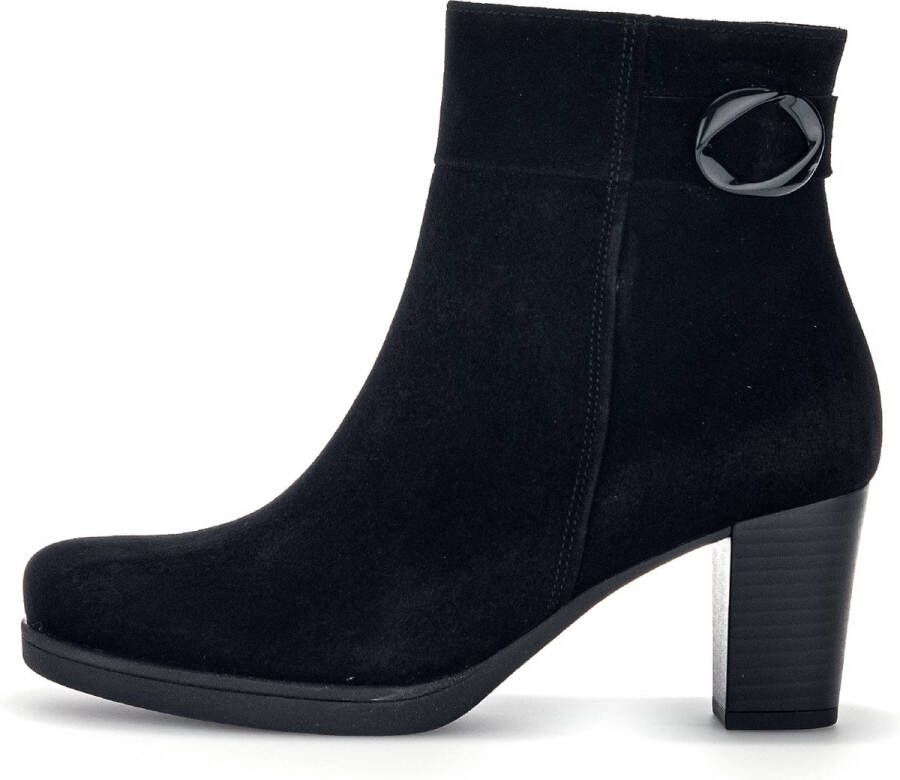 Gabor 083 Enkellaarsjes Enkelboots met rits Dames Zwart