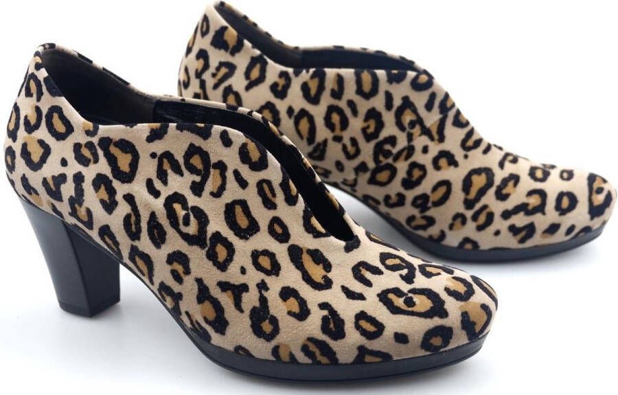 Gabor 32.189.11 dames pump beige luipaard print