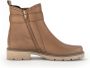 Gabor Elegante Leren Enkellaars Beige Dames - Thumbnail 1
