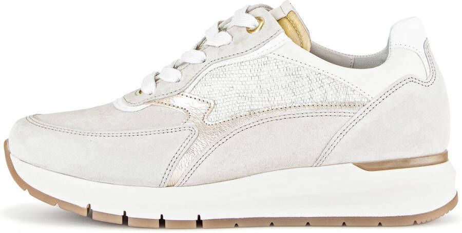 Gabor Lage Sneakers in Beige en Roze Multicolor Dames