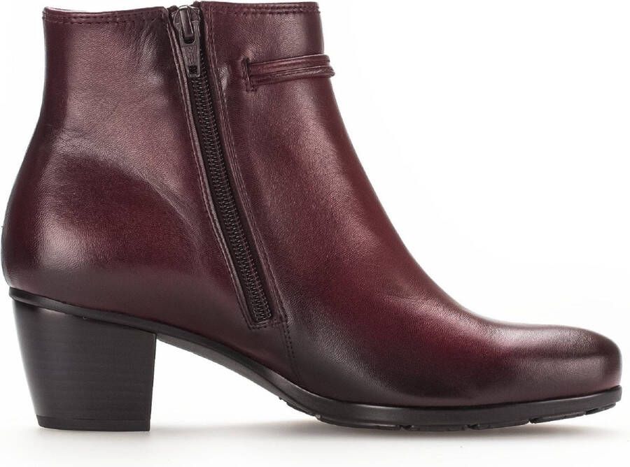 Gabor Bordeaux Leren Enkellaarzen Red Dames