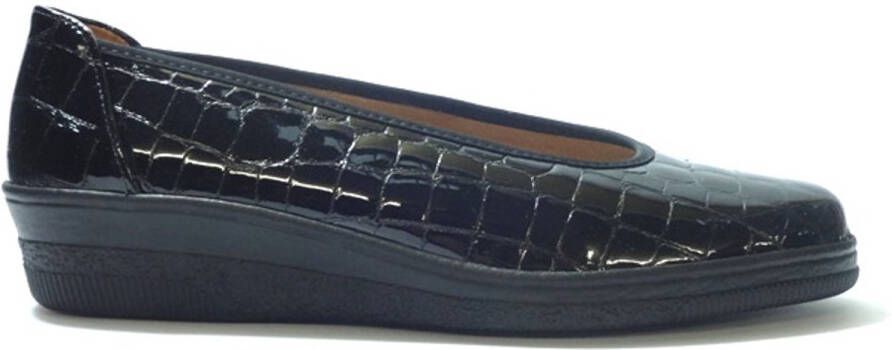 Gabor Dames Slip-on Crocoprint Patent Black Dames