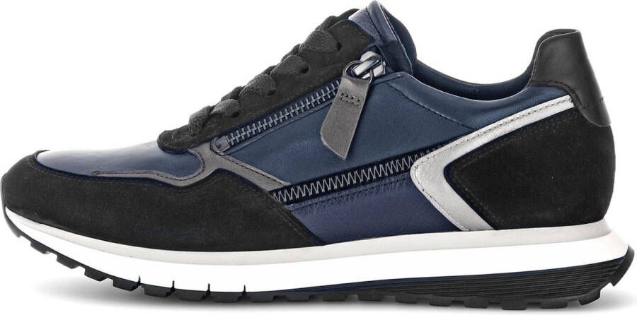 GABOR Lage Sneakers Dames 378 Maat: 36 Materiaal: Leer Kleur: Blauw