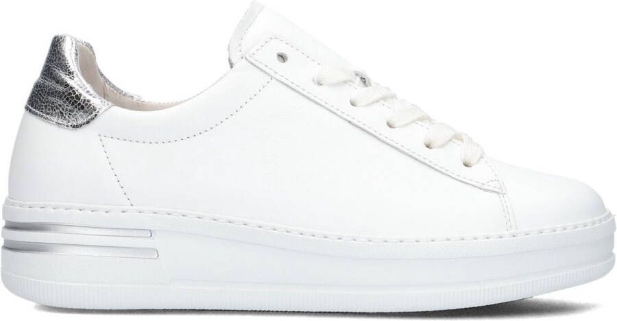 GABOR Lage Sneakers Dames 395 Maat: 36 Materiaal: Leer Kleur: Wit