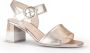 Gabor Gouden leren zomersandalen Yellow Dames - Thumbnail 1