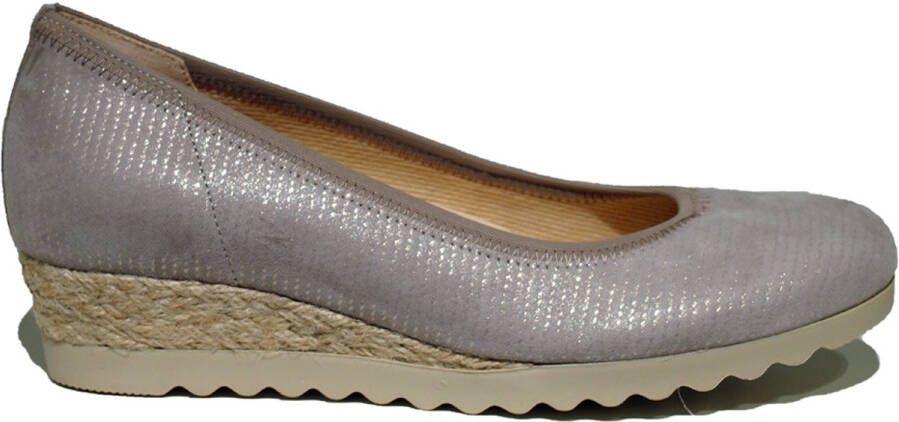 Gabor Pumps met sleehak Genua slip-on shoe wedge heel lage schoen in shoe width g (wide)