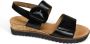 Gabor 752 Sandalen Met Sleehak Dames Zwart - Thumbnail 7