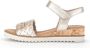 Gabor Iridescent Leather Sandals Gray - Thumbnail 6