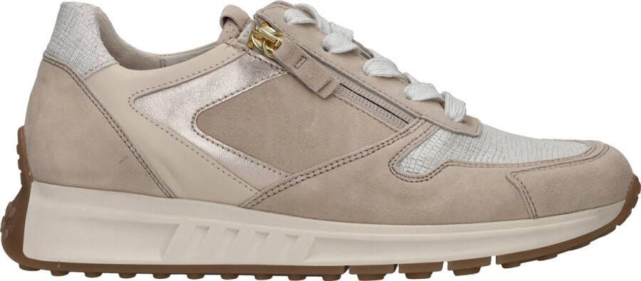 GABOR Lage Sneakers Dames 428.1 Maat: 37 Materiaal: Suède Kleur: Beige