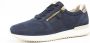 Gabor Blauw Gouden Suède Sneakers Multicolor Dames - Thumbnail 1