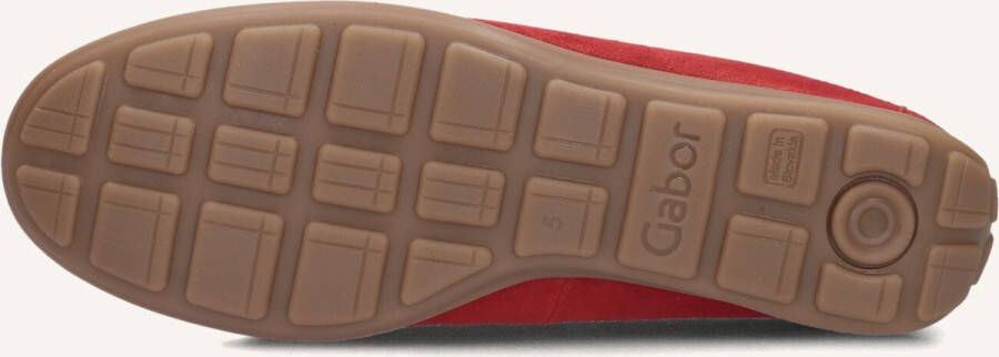 Gabor 440 Mocassins Dames Instappers Rood