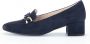 Gabor Marineblauwe Fluweel Pumps Blue Dames - Thumbnail 6