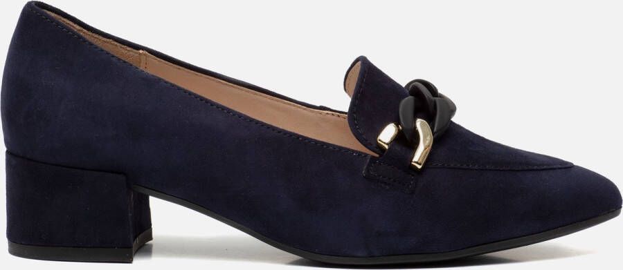 Gabor Marineblauwe Fluweel Pumps Blue Dames - Foto 3