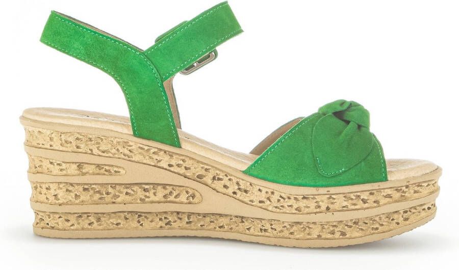 Gabor Gele suède sandaal voor dames Green Dames - Foto 1