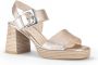 Gabor Gouden Sandalen met Blokhak Yellow Dames - Thumbnail 1