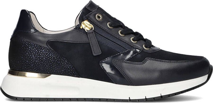GABOR Lage Sneakers Dames 448 Maat: 41 Materiaal: Leer Kleur: Blauw