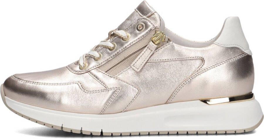GABOR Lage Sneakers Dames 448 Maat: 42 5 Materiaal: Leer Kleur: Goud