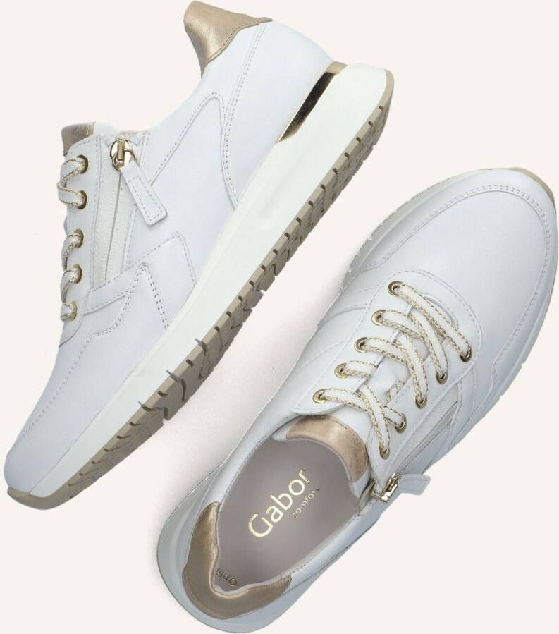GABOR Lage Sneakers Dames 448.1 Maat: 40 Materiaal: Leer Kleur: Wit - Foto 2